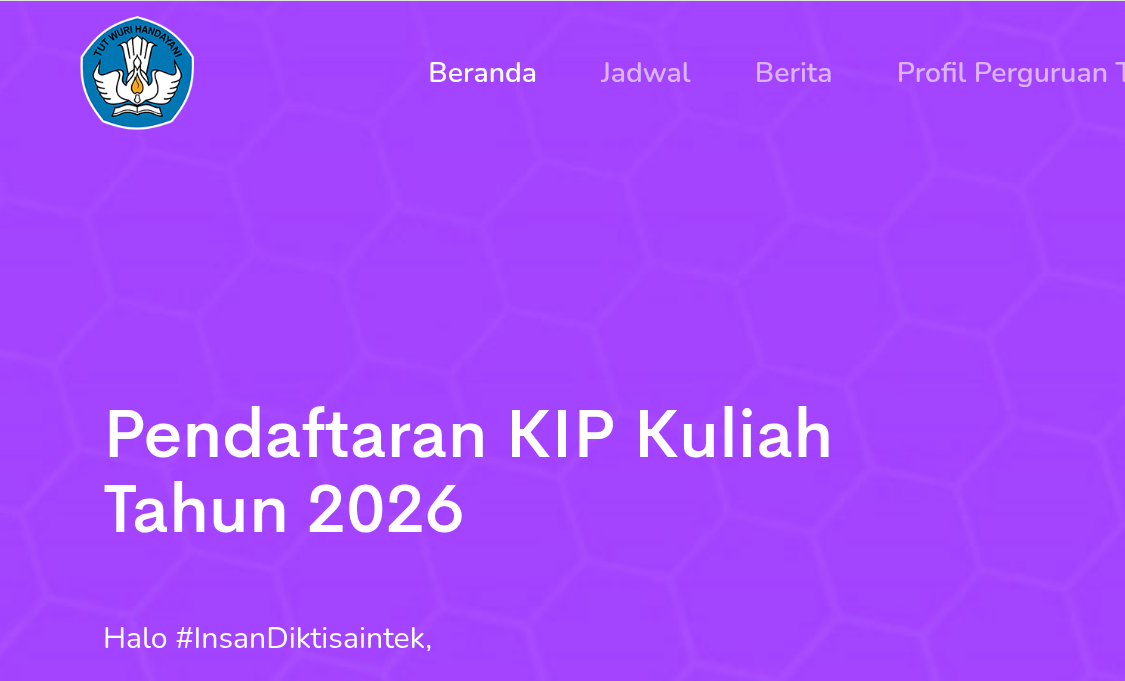 KIP Kuliah 2026 Jalur SNBP: Anak Pensiunan PNS, TNI, dan Polri Tetap Berpeluang